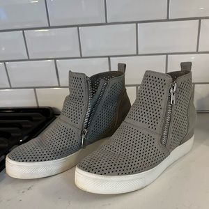 Steve Madden Wedge Double Zip Sneakers
